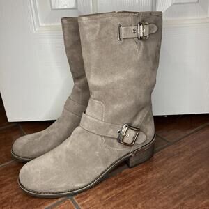 Vince Camuto VC-Windy Motorcycle Fashion Boots Womens Tuscan Taupe Sz 10 NWT